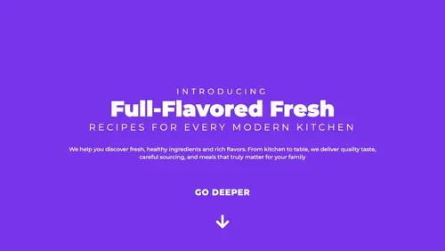 Colour-shift scroll — Colour transitions · Food