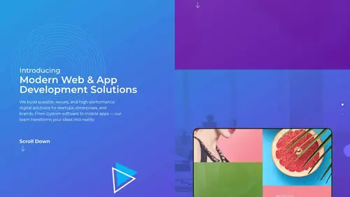 Snap sections — Vertical snap · Full-bleed