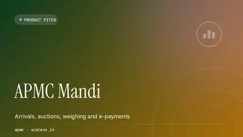 APMC Mandi — AgriTech · Govt-adjacent