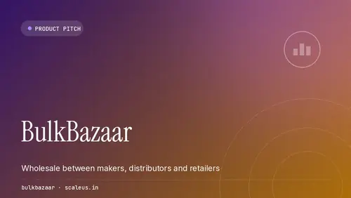 BulkBazaar — B2B marketplace