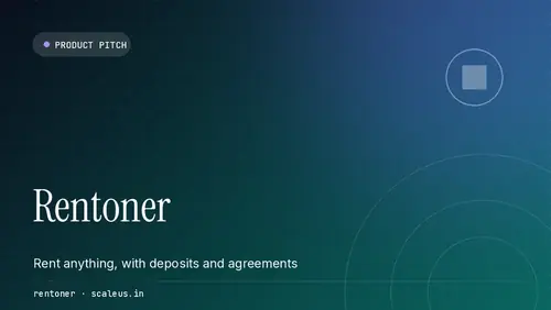 Rentoner — Rental marketplace