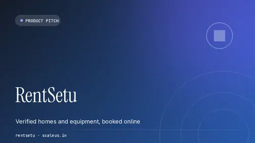 RentSetu — Rental marketplace · Property