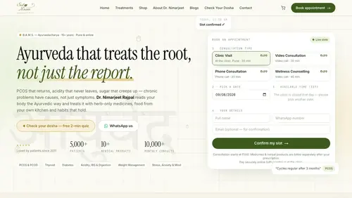 Satnaam Herbals — Healthcare · Custom e-commerce
