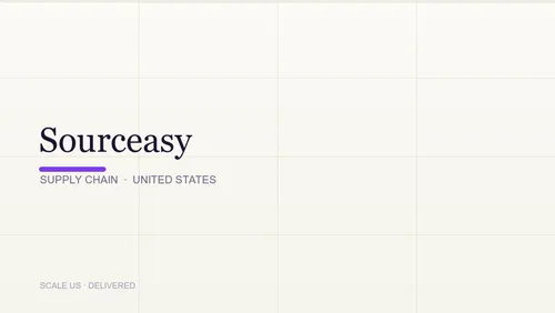 Sourceasy — Supply chain · United States