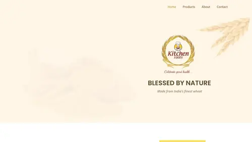 The Kitchen Foods — E-commerce · Food